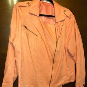 JustFab Peach Utility Jacket